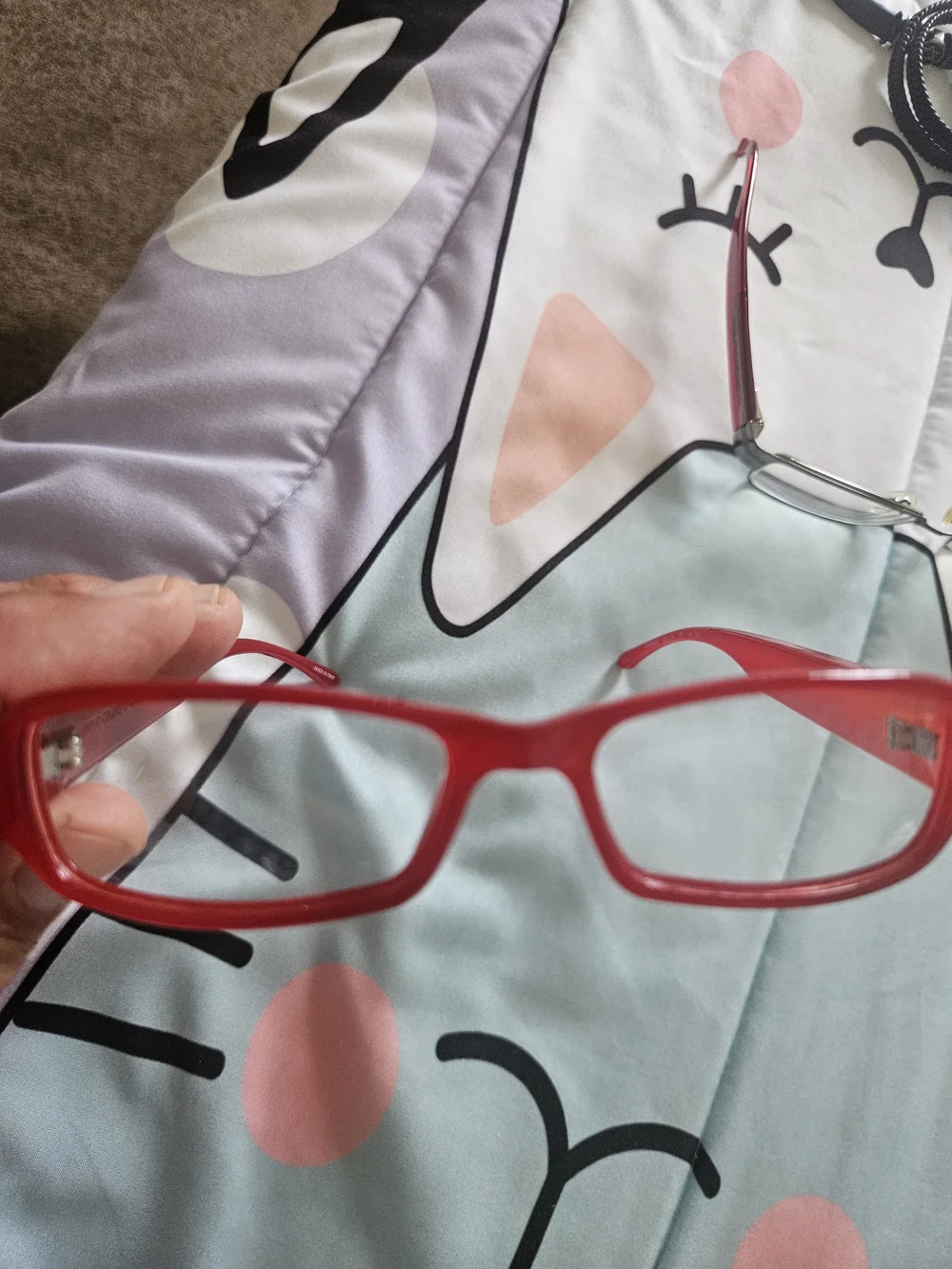 United Colors Of Benetton Red Transparent Glasses